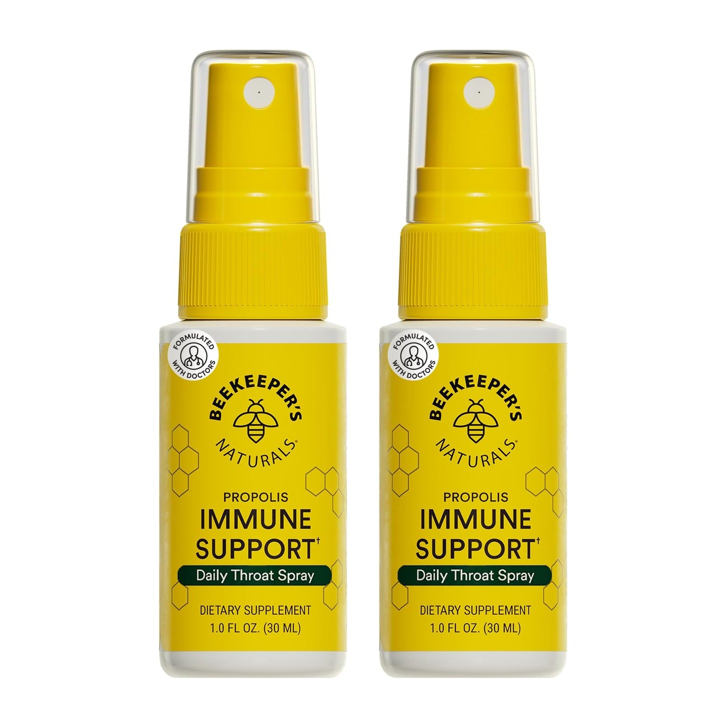 Propolis Throat Spray by Beekeeper's Naturals - 95% Bee Propolis Extract, Natural Immune Support & Sore Throat Relief - Antioxidants, Keto, Paleo, Gluten-Free (1.0 oz)(Pack of 1)
