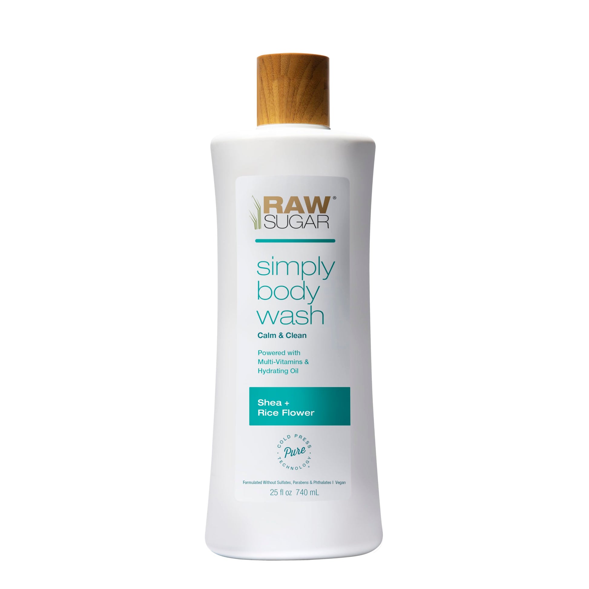 RAW SUGAR Simply Body Wash, Beach Rose + Coconut Milk + Shea (25 Fl Oz, Pack of 3) Sensitive Skin Bath Soap, Formulated without Sulfates & Parabens…