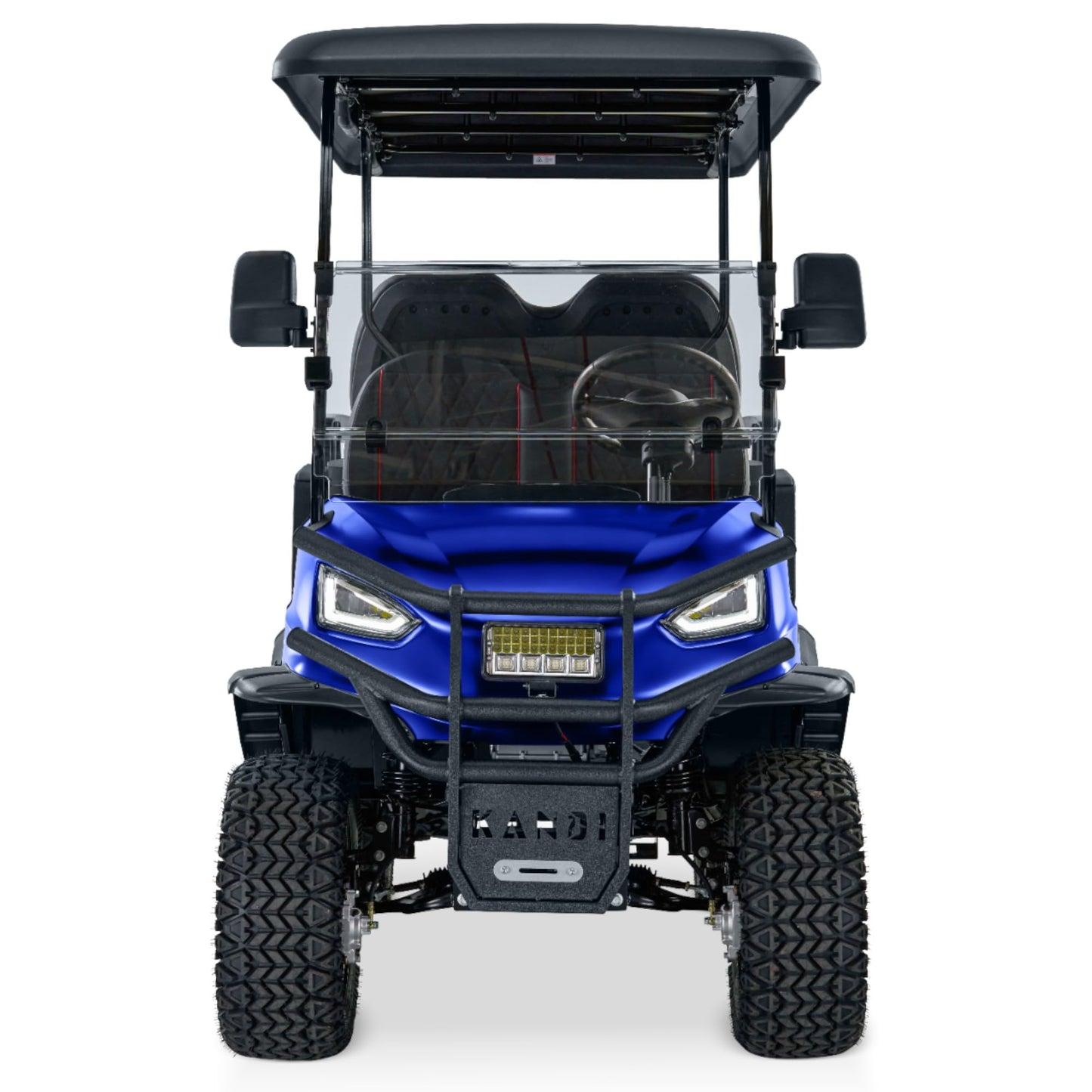 4 Passenger Electric Cart with Lithium Battery, 28 Mile Driving Range, Standard 120V Charging Port, 5,000 Watt Electric Motor, 4 Seats, Golf Cart, UTV, Electric Power Steering, Back Up Cam