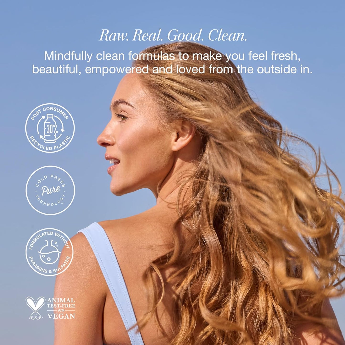 Raw Sugar Shampoo and Conditioner Set, The Wave Maker Hair Care Duo, 18 Fl Oz Each, Enhances Texture, Volume & Shine for Soft, Natural Wavy Curls, No Sulfates & Parabens, Color Safe, Vegan